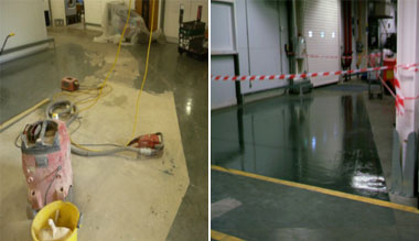 Removal of existing concrete